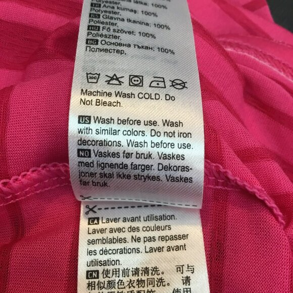 Kari Traa Womens Medium Pink Striped Polyester T-Shirt - Picture 8 of 9